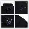 Camisas casuais masculinas tfetters camisa do homem primavera outono Botão de manga comprida coreana gire para baixo bolso de colarinho anti-rugas oversized 5xl