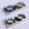 Mjuka Curly 3D False Eyewashes Extensions Tjock Messy CrissCross Handgjorda återanvändbara Fake Lashes Multilayer Makeup Tillbehör för Ögon 8 Modeller Lätt att bära DHL