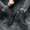 Botas inverno homens sapatos pele quente neve qualidade de couro ao ar livre antiderrapante masculino sneakers marca caminhadas
