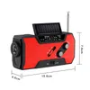 Radio Emergency 2000Mahsolar Hand Crank Portable AMFMNOAA Pogoda z lampy odczytu Cell Cell Charger5491512