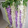 Wedding Decoration Silk Flower Garland Artificial Flower Wisteria Vine Rattan For Party Home Garden Hotel decor