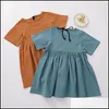 Girls Dresses Baby & Kids Clothing Baby, Maternity Clothes Short Sleeve Dress Children Solid Color Princess Summer Boutique Fashion Z5623 Dr