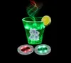 Fournitures de fête LED bouteille autocollants sous-verres lumière 4LED 3M autocollant clignotant LED lumières pour barre de vacances usage domestique SN2915