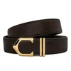Fashion Belt for Man Woman C Letter Design Smooth Buckle Belts Width 34cm High Quality 3 Color Optional3956257