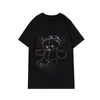 Herren T-Shirt Designer Sommer Basic Solid T-Shirt Kristall Mode Punk Männliche Luxuskleidung Schwarz Weiß Print Buchstaben Tops T-Shirt 100 % Baumwolle Skateboard Casual Tees M-3XL