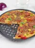 Teglia per pizza con foro tondo da 12 pollici, rivestimento antiaderente, teglia per pizza, teglia per torta di frutta, stampo da forno, accessori da cucina