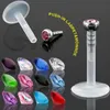 Dangle & Chandelier 14Pcs lot Bioplast Tragus Piercing Lip Piercings Labret Ring Cartilage Ear Studs Rings Body Jewelry253w