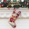 Noel Çorap Noel Baba Uzun Çorap Kardan Adam Yüksek Kaliteli Noel Şeker Hediye Çantası Noel Ağacı Kolye Süslemeleri