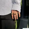Корейский маленький ромашка цветок ниша дизайн кольцо женщины Дженни же стиль европейский и американский золотой индекс мужчина