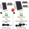 Solar-Pendelleuchte, verbesserter Einzel-Doppelkopf-Bewegungssensor, IP65, wasserdicht, für Innen- und Außenbereich, LED-Schuppenleuchte mit Fernbedienung, 5 m Kabel