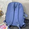 Enopella Kawaii المرأة حقيبة الظهر لفتاة حقيبة مدرسية للماء السفر Mochila الأزياء النسائية الكتب Bookbag أسود نايلون Rucksack 210929