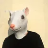 Divertente realistico Mouse Rat Latex Full Head Mask Costume di Halloween Party Cosplay Prop Donald Masquerade DrUp Regalo per adulti X0803315I