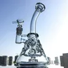 Eau Beraker Dab Rig Narguilés 9 pouces Swiss Perc Pipe Fab Egg 14mm Femelle Joint Recycler Bongs En Verre Pommeau De Douche Percolateur