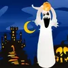 Halloweenowa dekoracja kostium świecące małą duchową banią z lekkimi duchami Drzewo nadmuchiwane ogrodowe dekoracje pontonowe model