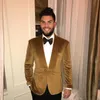 Мужские костюмы Blazers Зимний бархатный костюм 2 шт Формальный костюм Homme Wedding Man Tuxedos 2021 Вечернее обед Вечернее платье на заказ Blazer