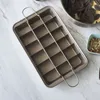 Brownie pan förtjockad solid botten non-stick cake mögel kvadratbakning bröd bakning verktyg fondant hantverk hartsformar