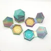 Nieuwe wimper verpakking doos 3D Mink Eyelashes Private Label Hexagon Wash Case Unieke wimpers dozen met dienblad