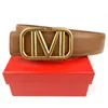 Luxury Designer Belt Mens Woman Belts Letter Casual Slät spännebredd 3,8 cm hög kvalitet