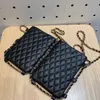 Women's mobile phone bag Fashion Sterling Chain Bag Mini One-Shoulder Crossslung Small Pocket Pocket Wallet size:18cm*11cm