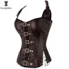 NXY sexy set corsetto gotico bustier top stile punk halter neck overbust lingerie corsetto con osso di plastica steampunk plus size girovita 1130