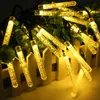 4,8m 20 LED Bubble Icicle Fairy String Luz Luz de festa de Natal de energia solar - multicolor
