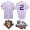 2 Derek Jeter Jersey Vintage 2020 Hall Of Fame Patch Baseball 1995 Coopers-town Home Away White Pinstripe Grey All Sttiched Men Size M-3XL