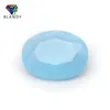 50pcs/lot 3*4~13*18mm Various Color Loose Stone Oval Shape Machine Cut Glass Synthetic GemStone For Jewelry