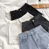 Senhoras Soltas Plus Size Calças de Jeans Alta Cintura Luz Colorido Denim Shorts Retro Rua Moda Demin Senhoras Calça De Verão 210730