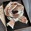 Schals Fashion Floral Print Seidenschal Frauen Dünnen Hals Lange Büro Dame Schal Bandanas Weibliche Tasche Haar Schals Taschentuch