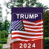 Trump 2024 Flagga Maga Kag Republikanska USA Flaggor Anti Biden Aldrig Amerika President Donald Funny Garden Campaign Banner EEB5747