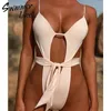 Sexy Schwarz Einteiliger Badeanzug Weibliche Badeanzug Brasilianische Tanga Bikini 2021 Push-Up Verband Bademode Frauen Monokini String frauen