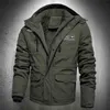 Men Military Jacket Cotton Hooded Outwear Parkas Winter Fashion Tactical Army Coat Plus Size M-5XL 210819