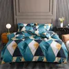 Gemotric Martbling 3D Print Bedding Set 220x240 Twin King Rainha Size Bedclothes Duvet Coberturas Conjunto Capa de Quilt Home Nenhuma folha de cama