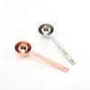 15ml Small Coffee Scoop Measure Spoon Scale Stainless Steel 304 Material Silver Rose Gold Measuring Tool JJD10857