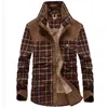 Explosief Merk Heren Winter Plaid Jassen Dikke Katoen Warm Lange Mouwen Kleding Kleding EUROPEAM American Jacket Heren 211204