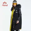 アストリッドの冬の到着女性ダウンジャケットとフードの長い冬のコート女性AR-3022 210916