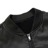 NEGIZBER Korean PU Men Leather Jacket Casual Solid Color Slim Fit 211110