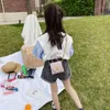 Dzieci Moda PU Torebka Koreańskie Akcesoria Dla Dzieci Koreański Łańcuch Wypoczynek Jeden Bag na ramię Slanting Torba w stylu obcego Prezent