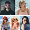Polarize Güneş Gözlüğü 2021 Moda Vintage Kare Erkekler Için Lüks Marka Tasarımcısı Ayna Shades Kadınlar