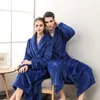 Accappatoio da donna Autunno Inverno Caldo Homewear Terry Robe Solido Manica lunga Spessore Casual Vestaglia Abbigliamento per dormire 210901