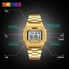 Skmei Men Fashion Watch Outdoor Sport Luxury Digital Wristwatch Alloy Strap Business Watches 12/24 Hours Relogio Masculino 1328 Q0524