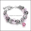 Charme armbanden sieraden kralen kristal armband diy geglazuurde kraal nationale stijl hanger drop levering 2021 MSIQR
