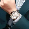 Curren Mens Watches Top Luxury Marca Quartz WristWatch Aço Inoxidável Cronógrafo Big Sport Assista com Data Relogio Masculino 210517