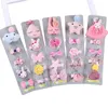 Haaraccessoires 5 stks/set bloemen bowknot haarspelden kinderen sterren cartoon clips kinderen meisjes handgemaakte barrettes hoofddeksels