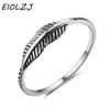 Bagues de grappe EIOLZJ plume 925 mariage en argent Sterling pour les femmes S925 bague Vintage anniversaire cadeau femme boîte à bijoux gratuite