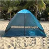 Anti-moustique Plage Camping Tente Ombre Protection UV Tente Portable Extérieure Automatique Avec Rideau En Maille Camping Abri XA215A Y0706
