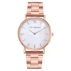 Montres-bracelets Vente Chaude Rose Gold Femmes Montres Mode Filles Dames En Acier Inoxydable Horloge Quartz Montre-Bracelet Montre Femme *