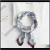 Wraps Hats, & Gloves Fashion Aessoriesfashion Handkerchief Hair Scarf For Women Silk Satin Headband Small Hijab Scarfs 70*70Cm Shawls Dot Pri