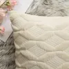 Capas de travesseiro de peles falsas capas geométricas de almofada de almofada de pelúcia geométrica para decoração nórdica de decoração para sofá de sofá almofada/decorativa
