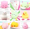 Squishy Min Cambia colore Simpatico gatto Antistress Squishy Palla Spremere Mochi Rising Abreact Morbido appiccicoso Sollievo dallo stress Divertente regalo Giocattolo DL3805058